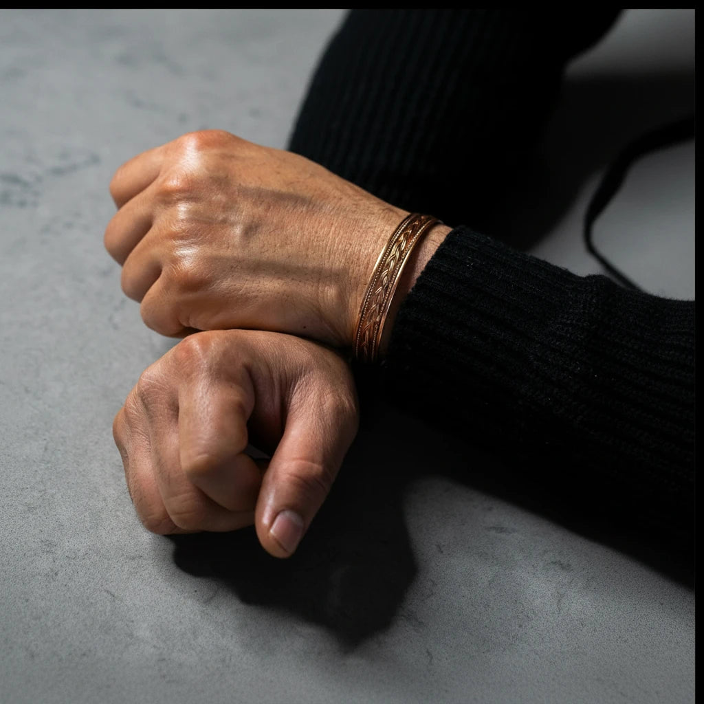 Braided Style Magnetic/Copper Bangle