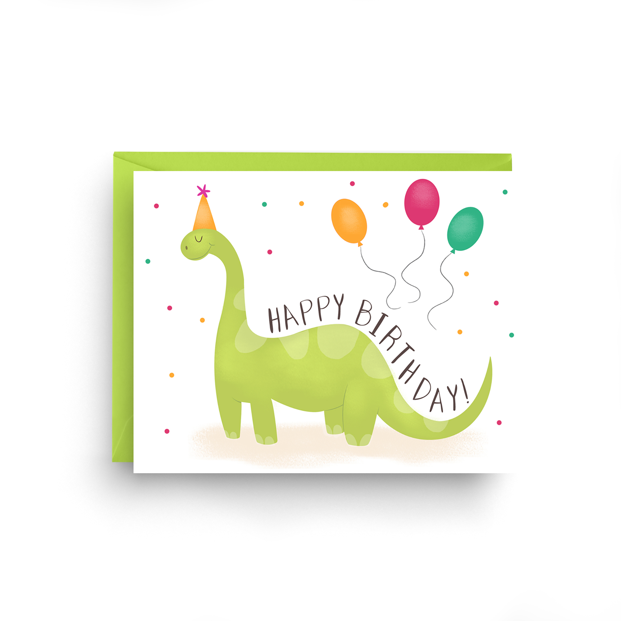 Dinosaur Birthday Greeting Card