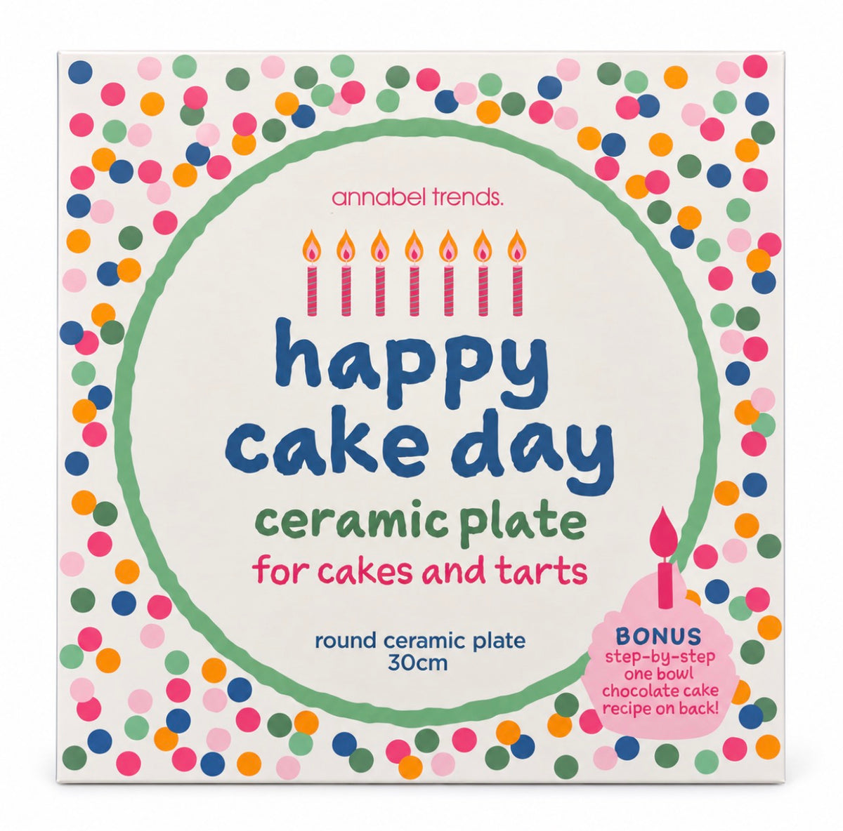 Happy cake day plate Annabel Trends