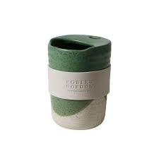 Travel Mug / The Wanderer / Green Dipped 350ML