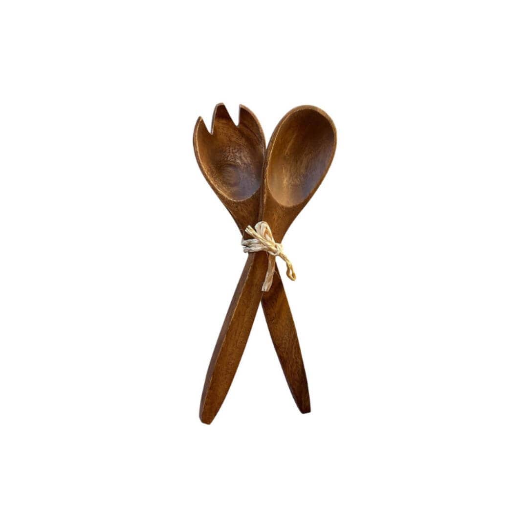 Acacia Thin Fork & Spoon Set (M)