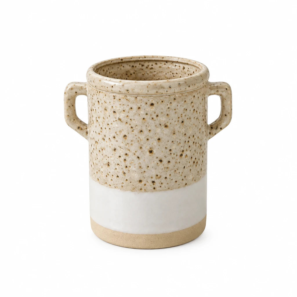 Shore Ceramic urn - Natural Isalbi Brands