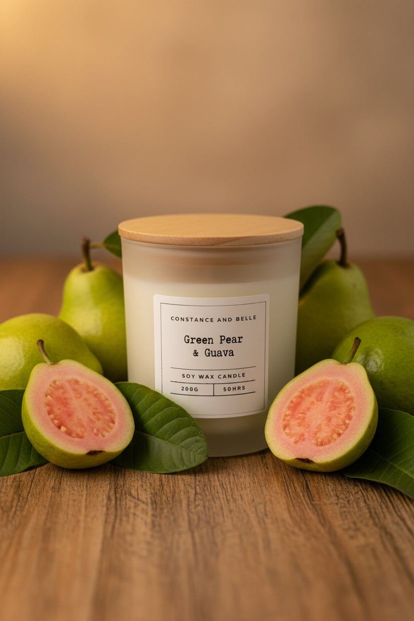 Green Pear Guava 200g Soy Wax Candle