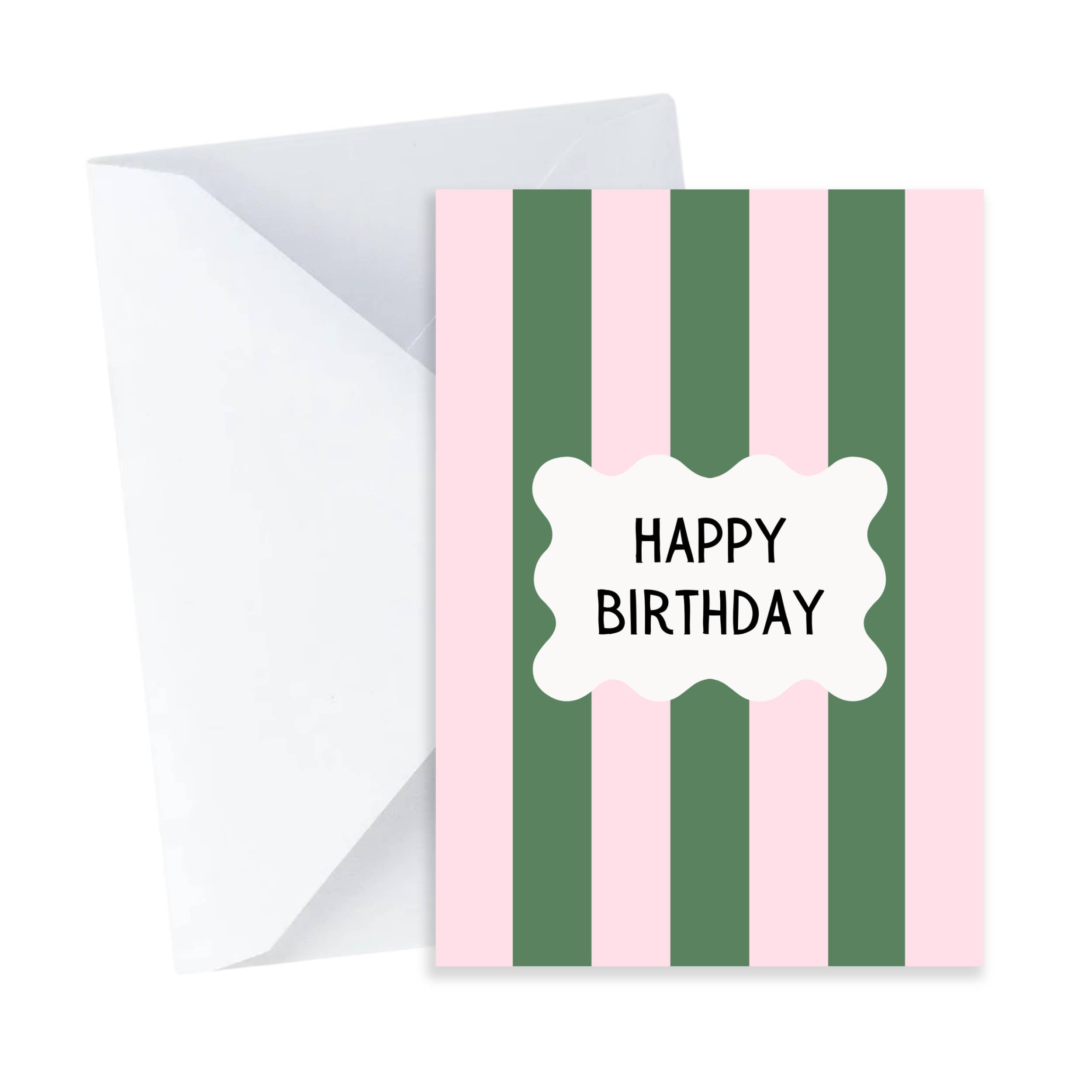 Funky Happy Birthday Card - Colourful A7 Mini Birthday Card