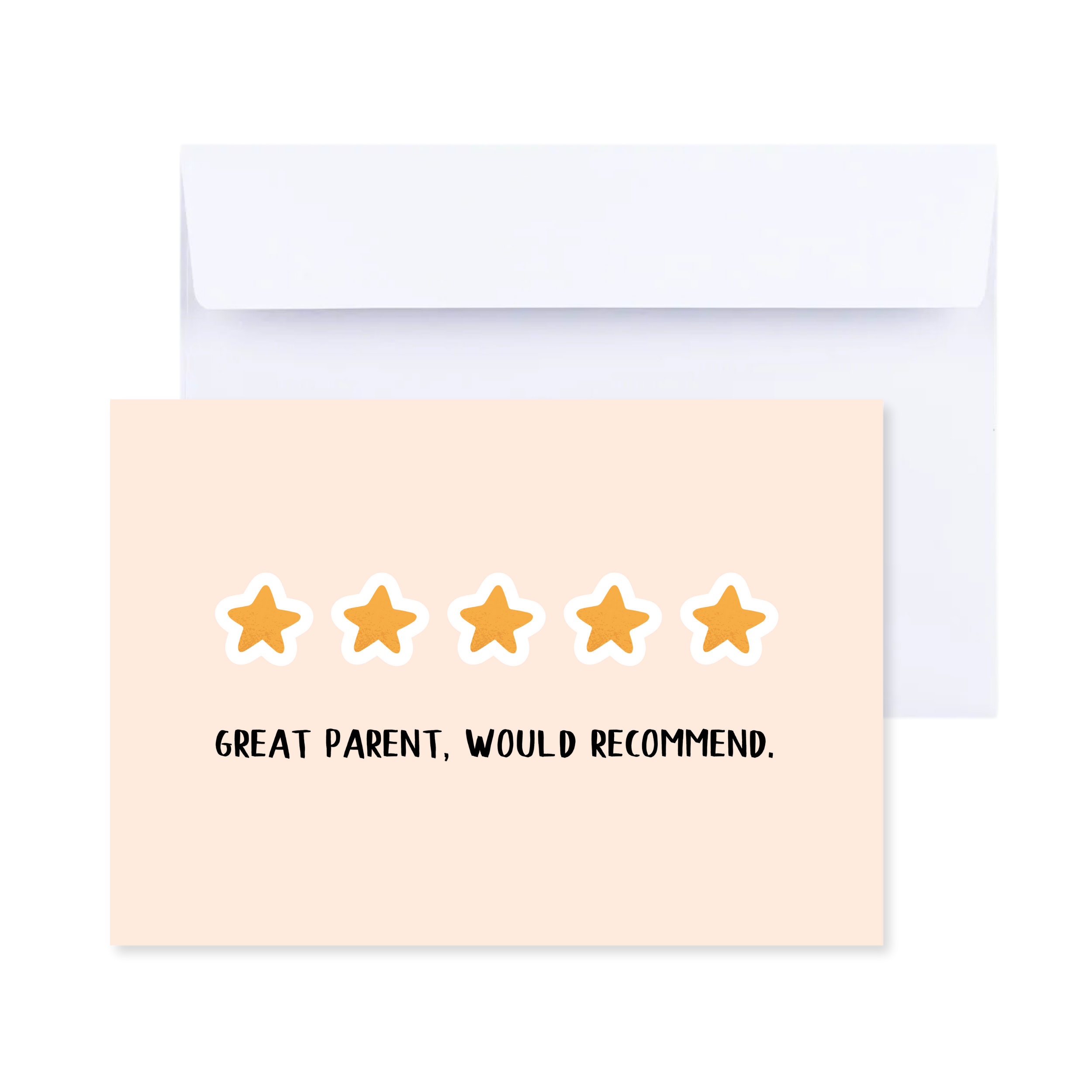 5 Star Parent Card - Funny Mother's Day Father's Day Card