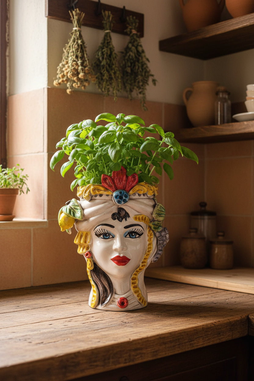 Testa di Moro Caltagirone Ceramica cm H.27 L.20