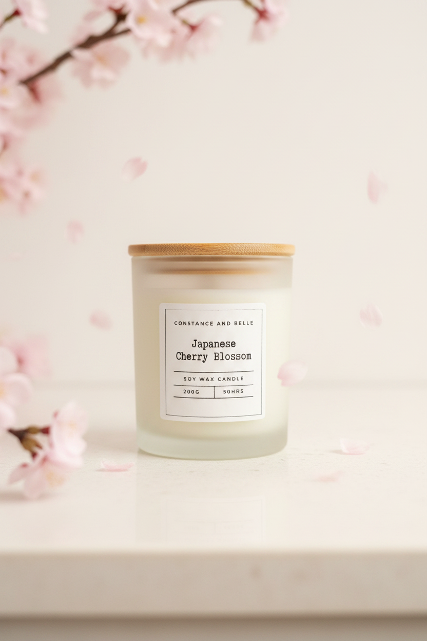 Japanese Cherry Blossom 200g Soy Wax Candle