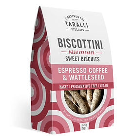 Biscottini Mediterranean Creamy Vanilla & Chia Seed Sweet Biscuits 125 g