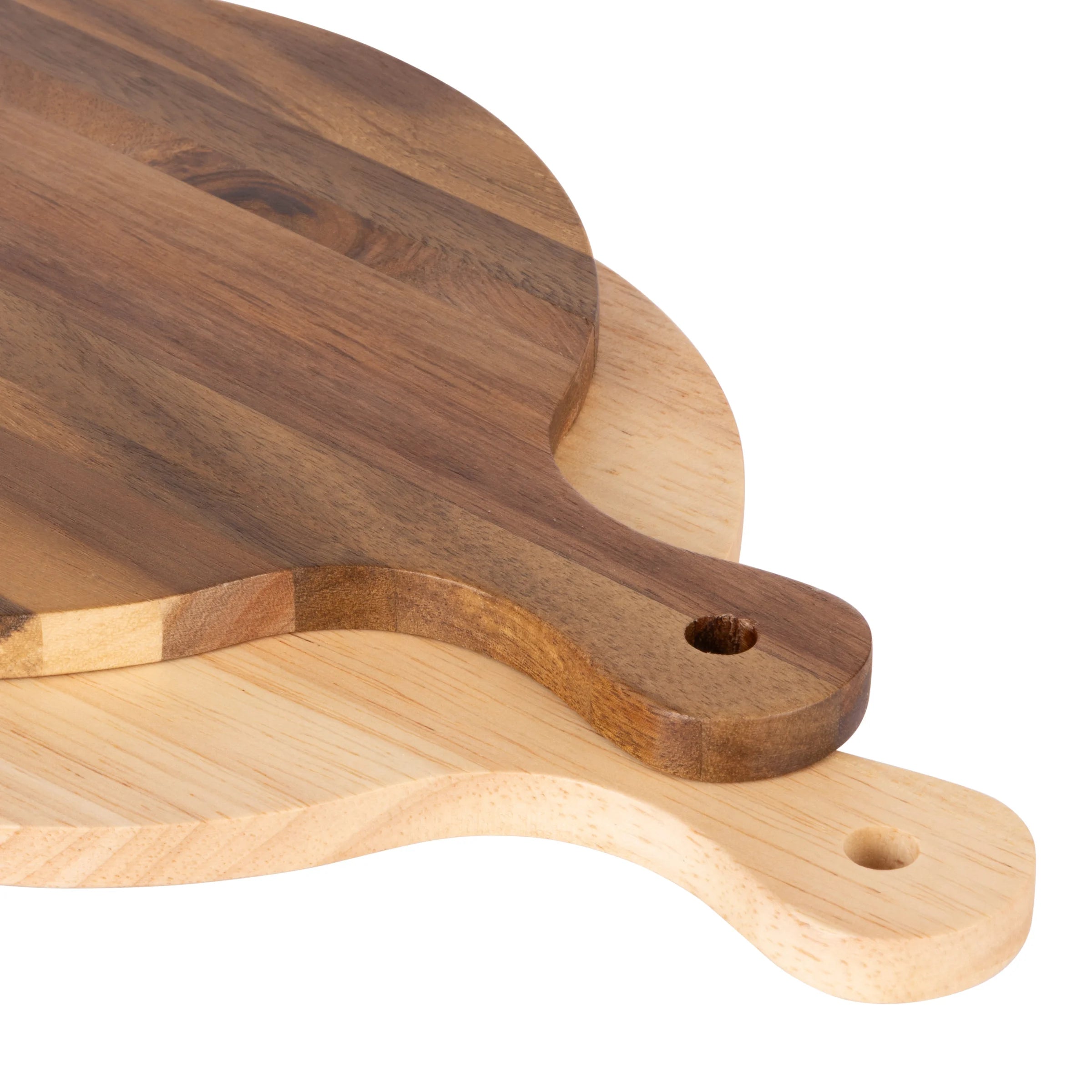 D&W Cantina Acacia & Rubber Wood Round Serving Board