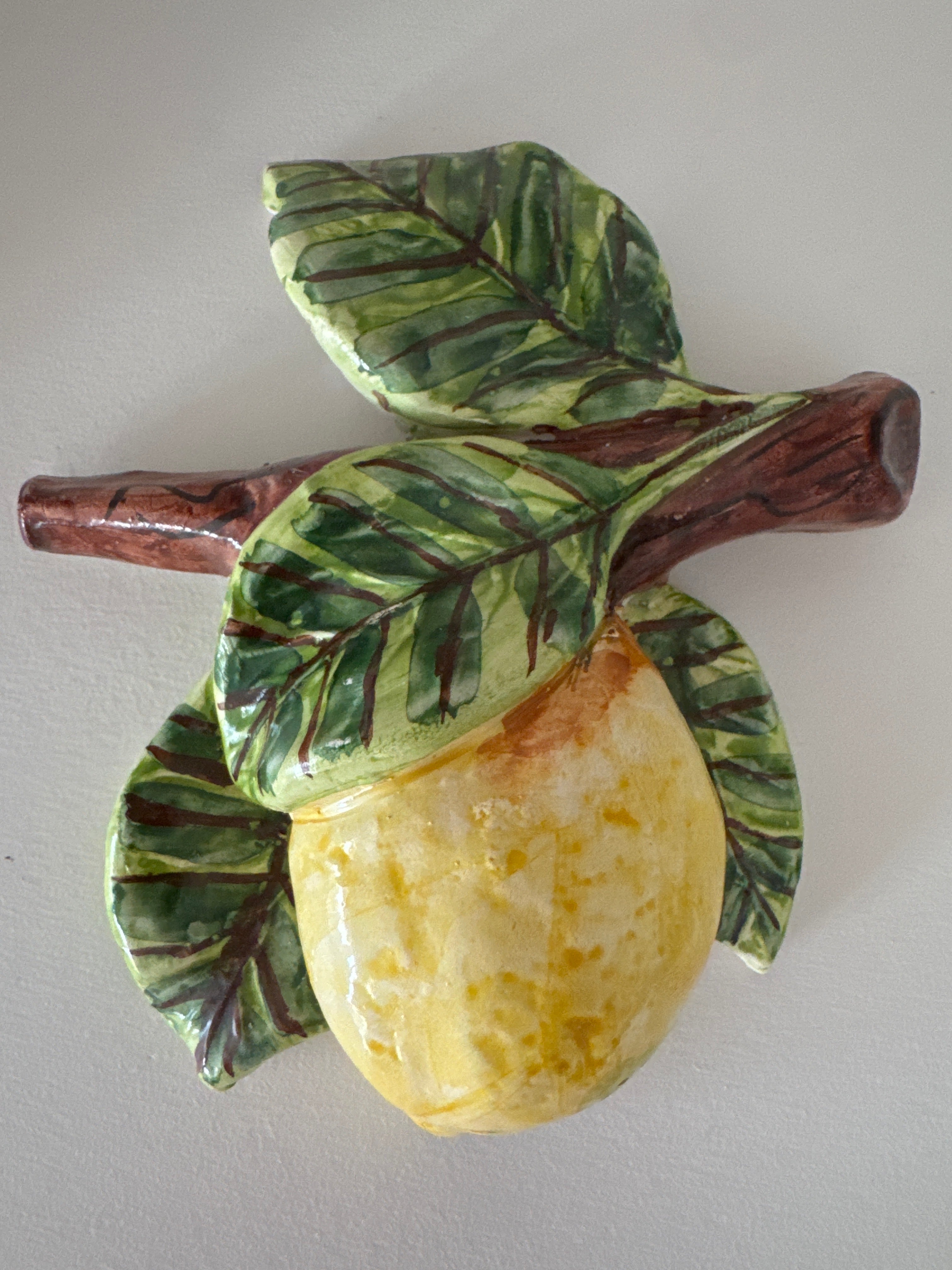 Ceramic Lemon Wall Fuit 20cm