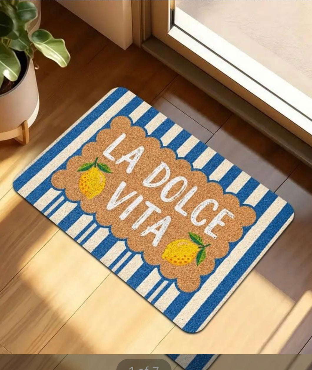 La Dolce Vita Blue Doormat WONDER IMPORTS AUSTRALIA