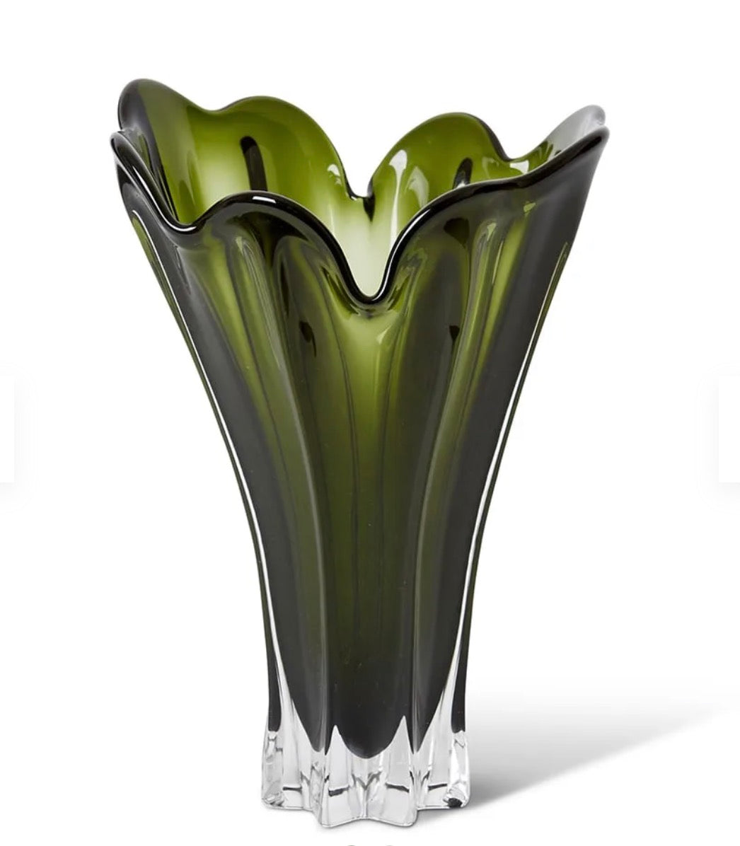 Sahana Vase Green - 21 x 19 x 35cm Elme Living