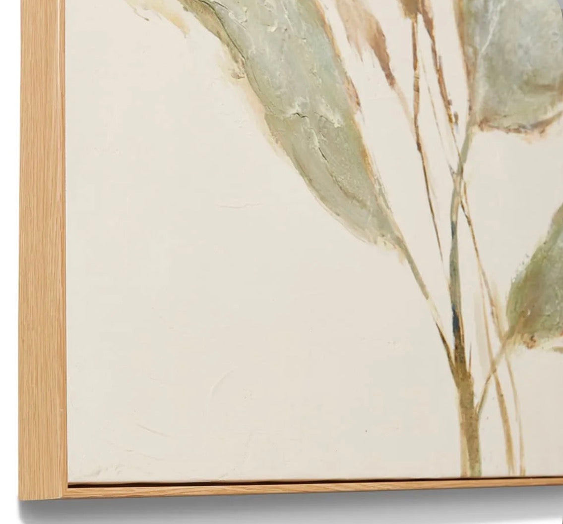 Bafana (DS) Hand Painted Wall Sage - 90 x 5 x 150cm Elme Living