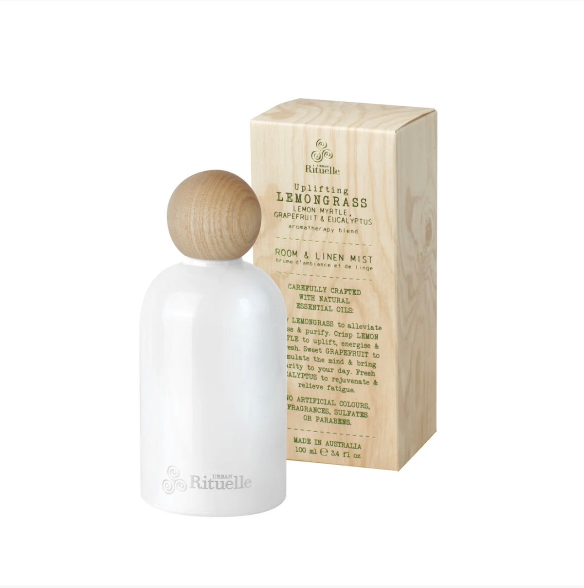 Lemongrass, Lemon Myrtle, Grapefruit & Eucalyptus
Room & Linen Mist | 100ml
