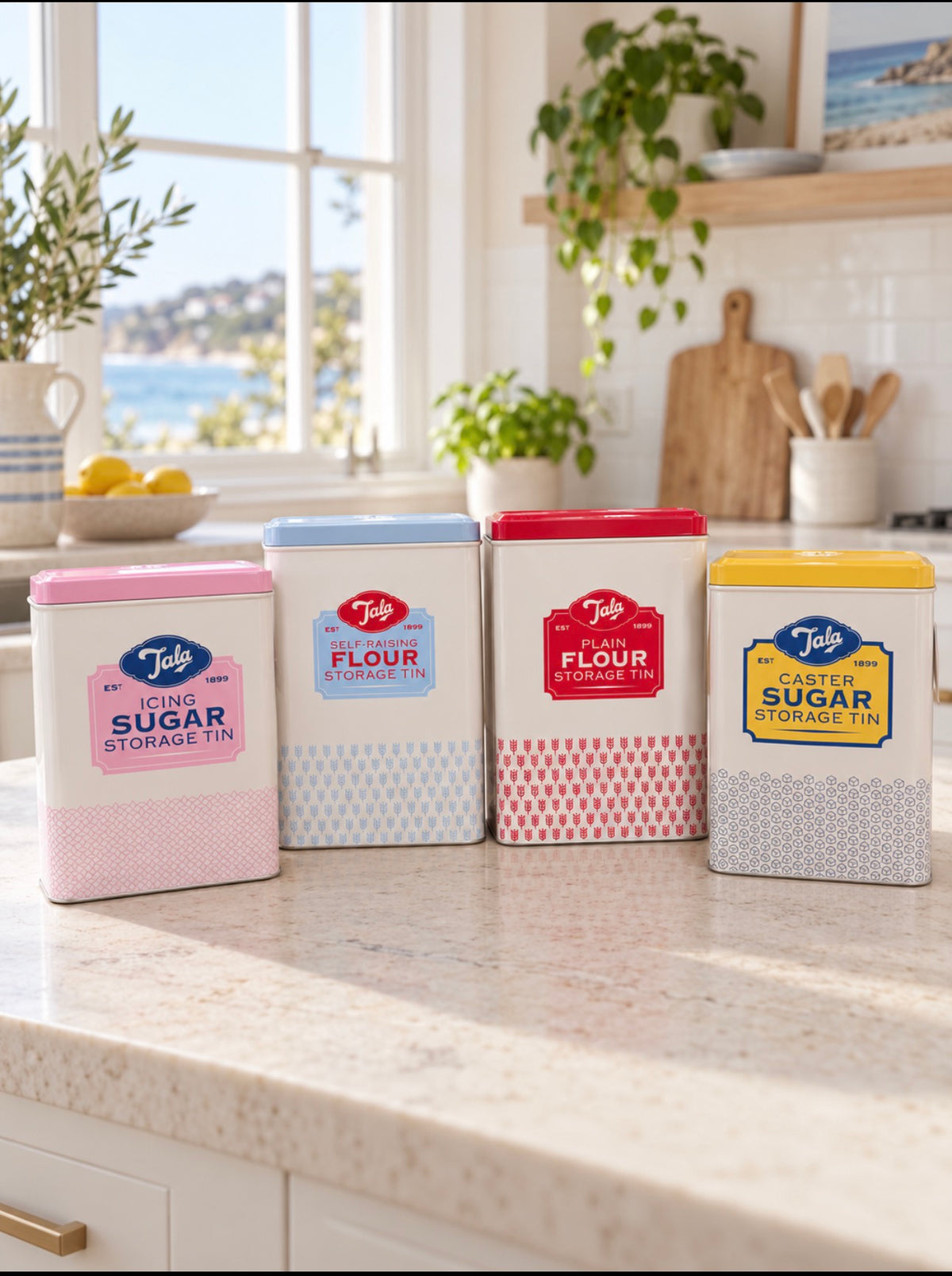 Self Raising Flour Storage Tin Gourmet Brand