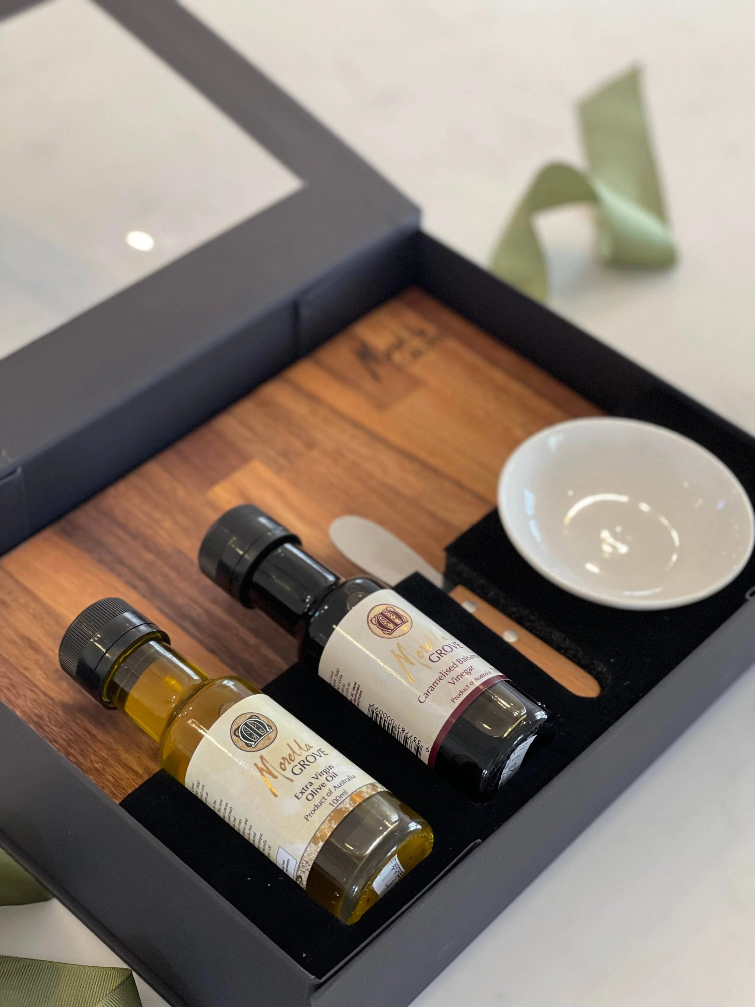 Handmade Grazing Board With Oil & Vinegar Set