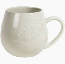 Hug Me Mugs / Speckled White Set of 4