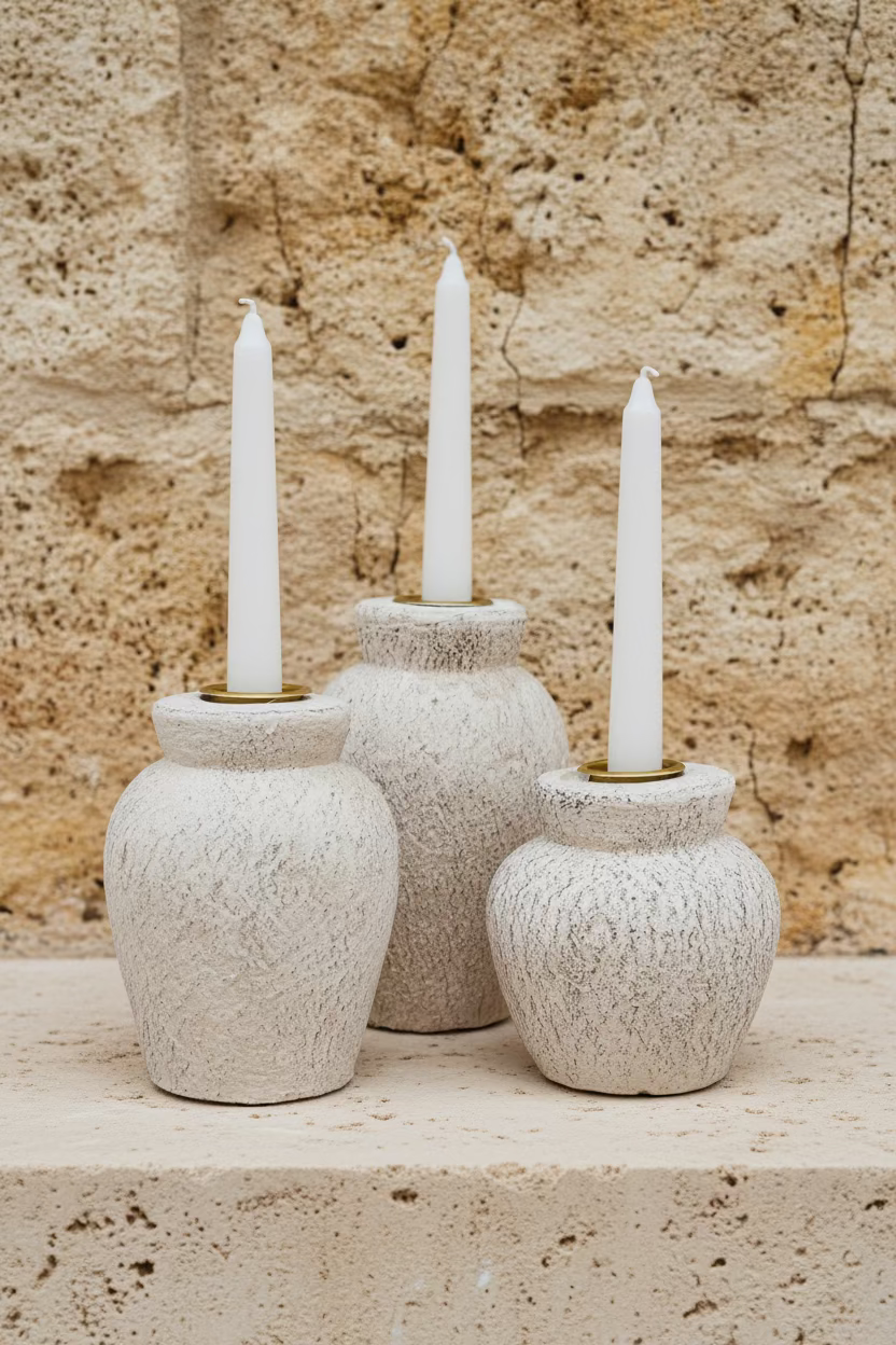 Urn Candle Holder set/3