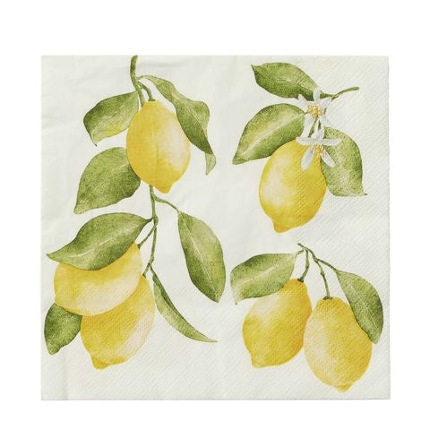Lemon Napkins 20pk