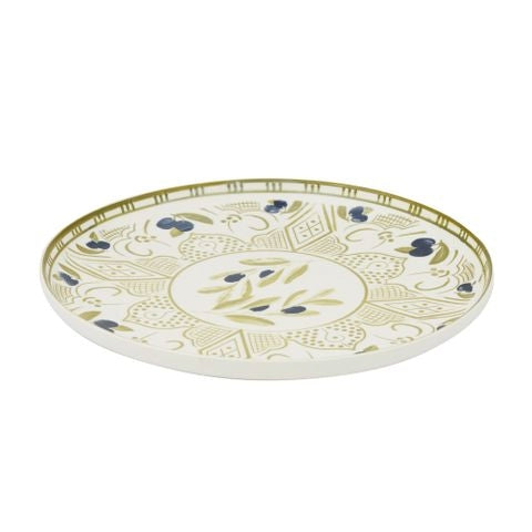 Oamra Ceramic Platter - Olive Design