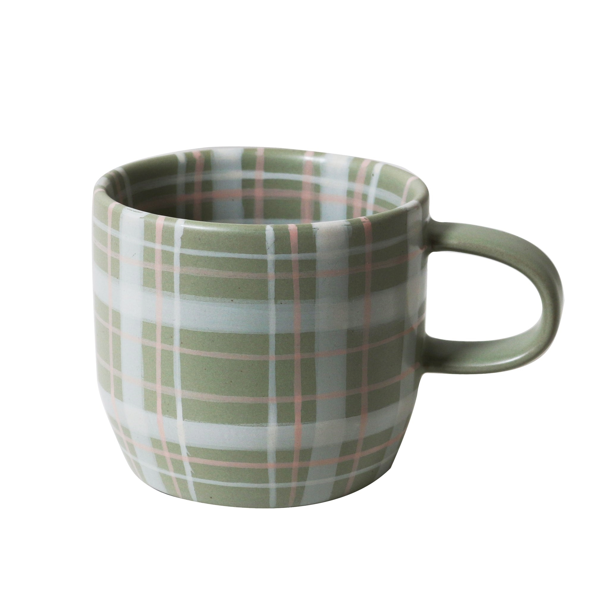 Sage & Blush Check Mug Cats Pyjamas