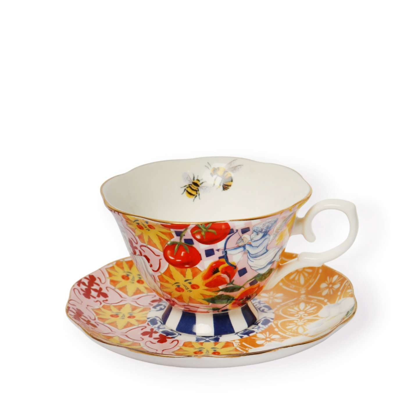 Tea Cup and Saucer Italian Summer