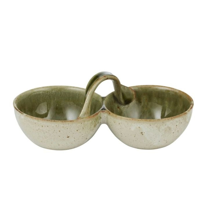 Uma Ceramc Double Bowl