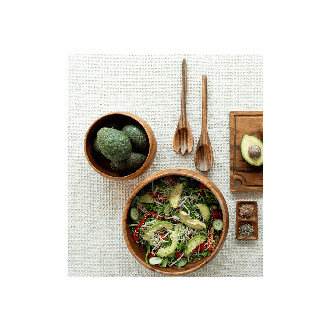 Acacia Thin Fork & Spoon Set (M)