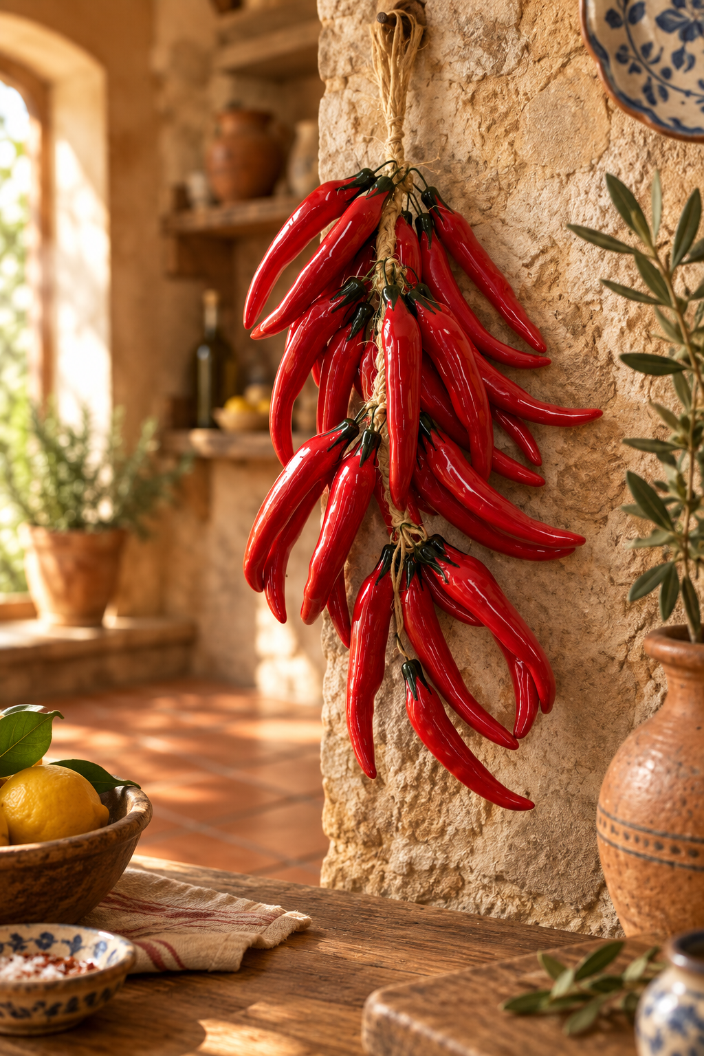 Red Ceramic Chillies Mexican wholesale