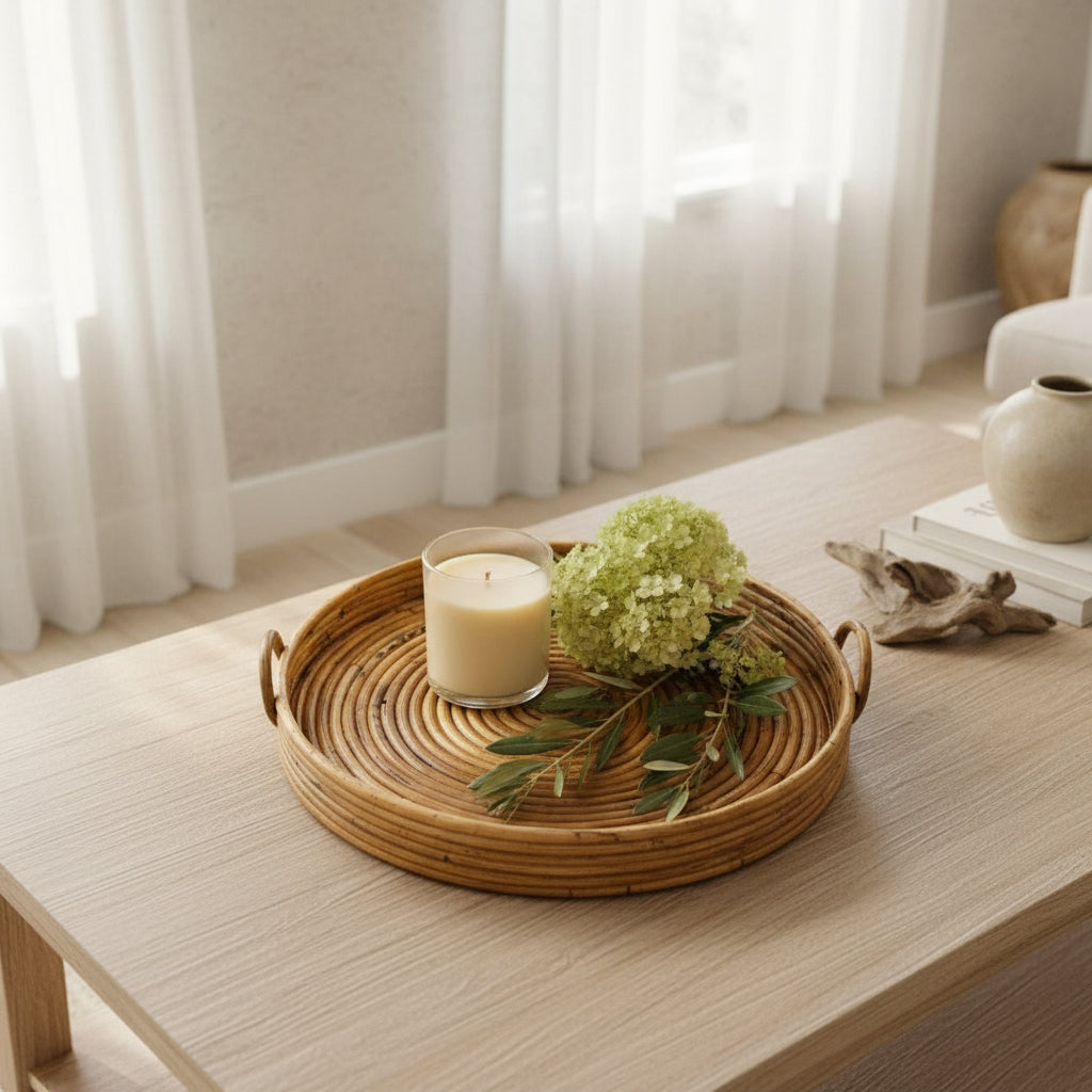 Floss Rattan Serving Tray